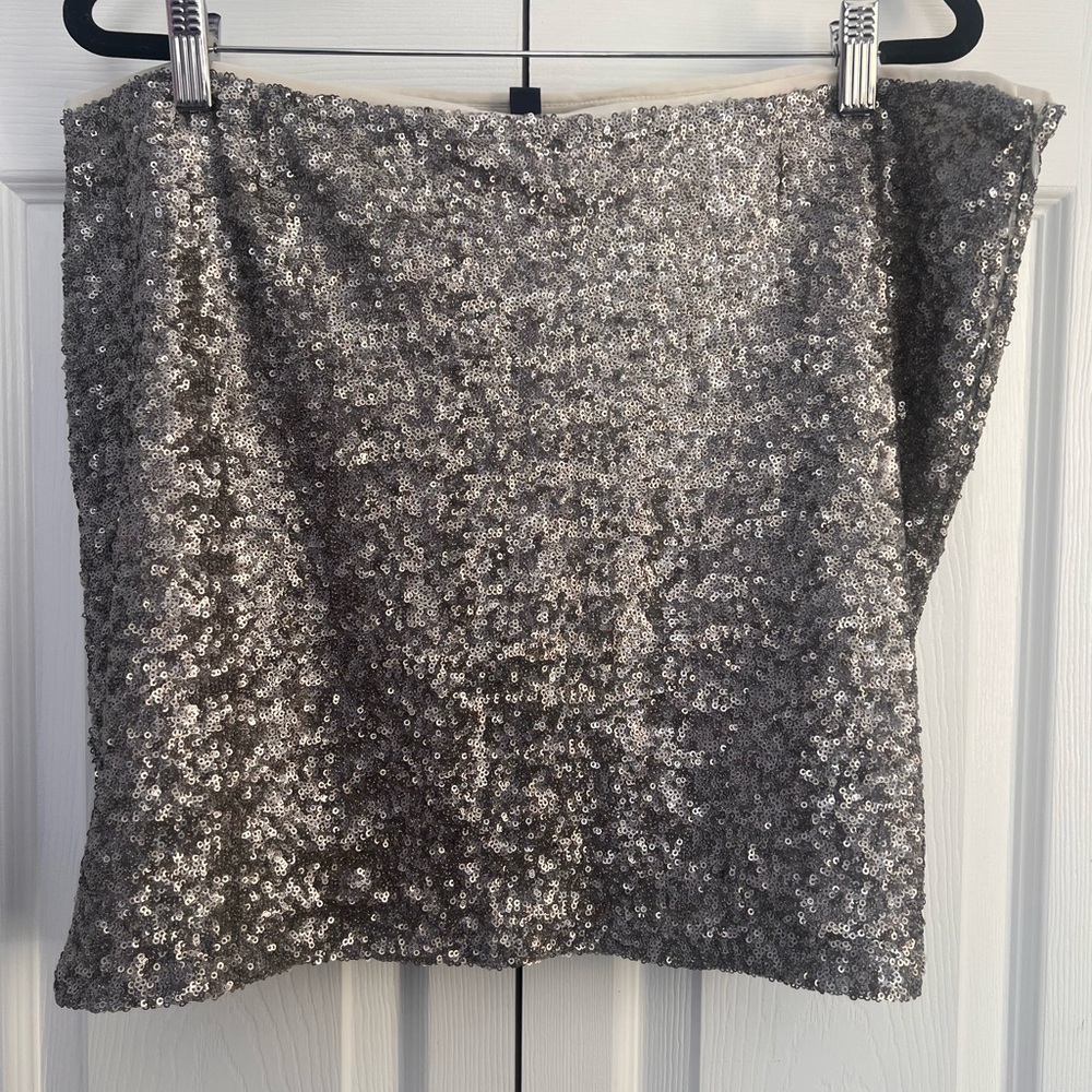 GAP Silver Sequin Skirt